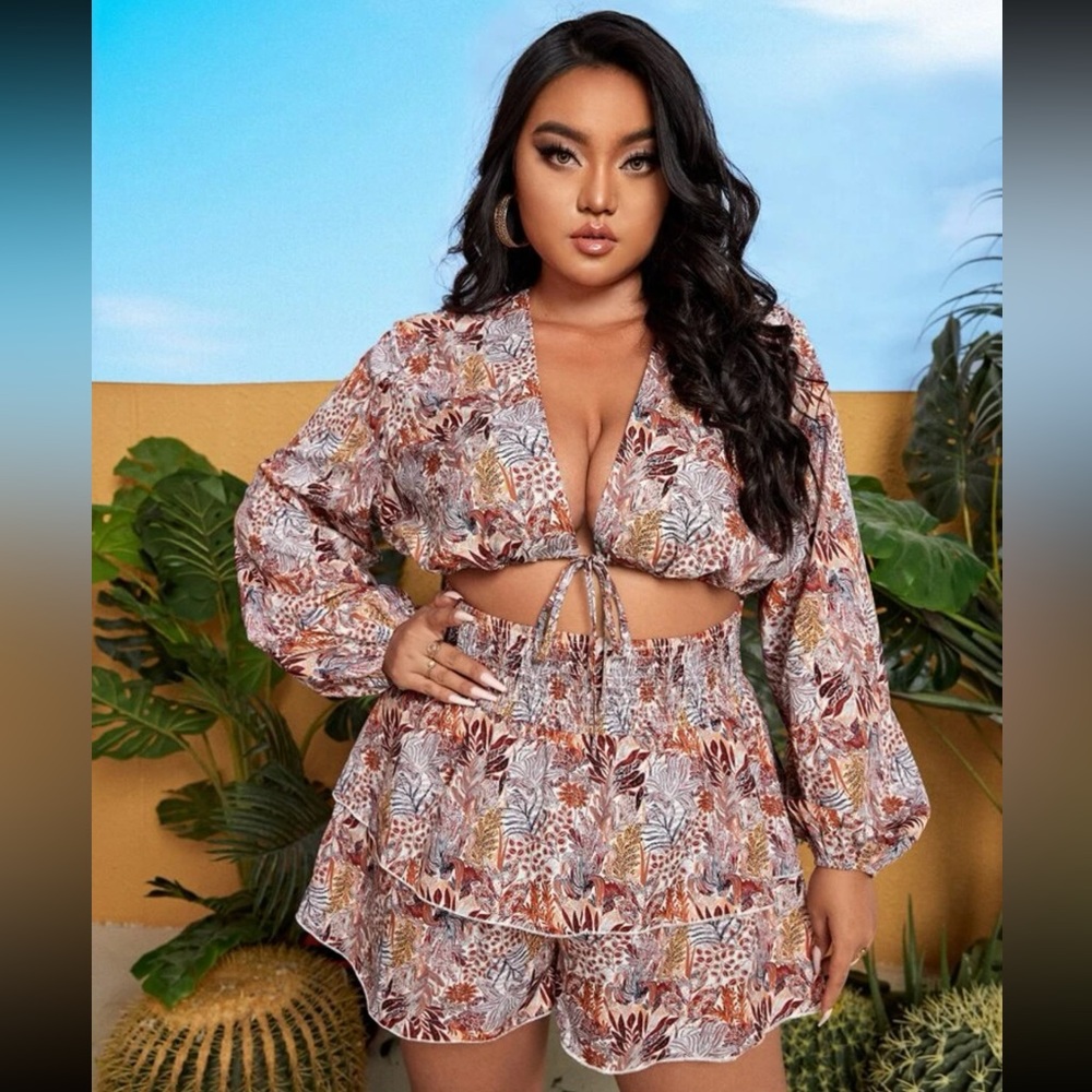 Shein fashion nova curve plus size stagecoach festival romper